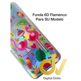 A01 Samsung Funda 6D Silver Shine Flamencos