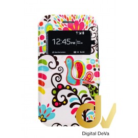 Y6 Huawei Funda Libro Dibujo Flores