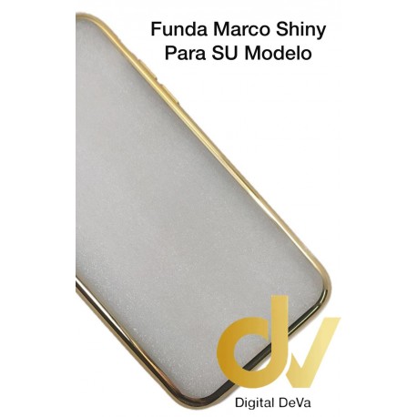 Y7 Huawei Funda Marco Shiny Dorado