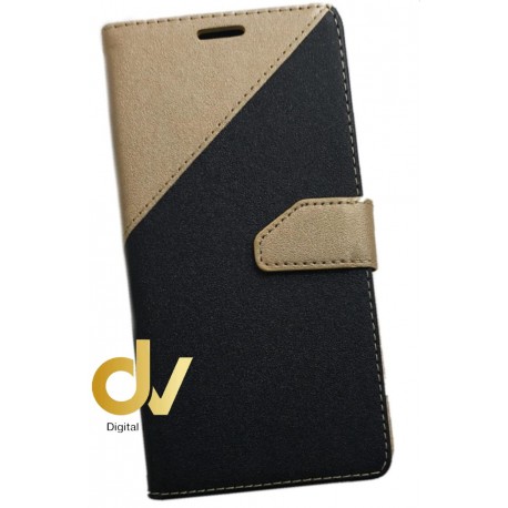 Y5 / Y6 2017 Huawei Funda Elegance Dos Tarjetas Dorado