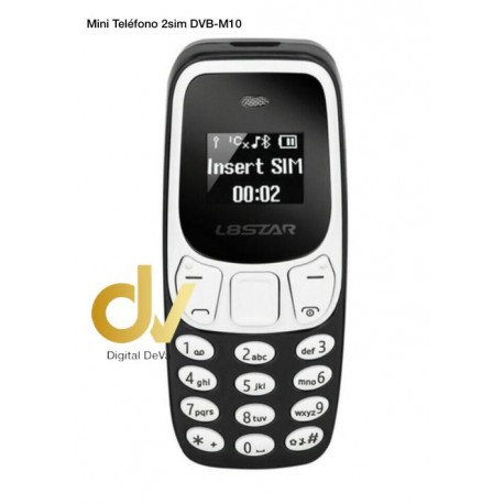 Mini Telefono 2Sim DVB-M10 Negro
