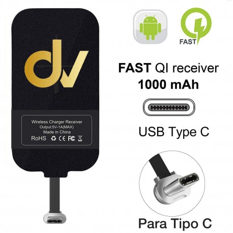 Adaptador Chip Para Carga Inalambrico TIPO C