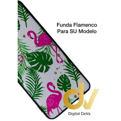 P40 Lite 5G Huawei Funda Dibujo Flamencos 