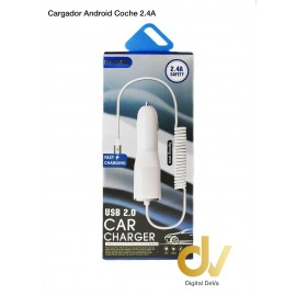 Cargador De Coche 2.4A Para Android V