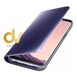 iPhone X / XS Funda Flip Case Espejo Lila