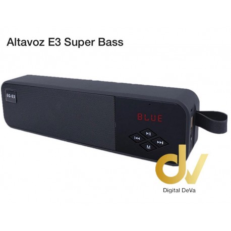 Altavoz Bluetooth Eg-E3 Super Bass