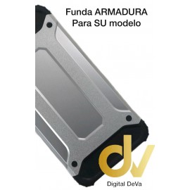 iPhone X / XS Funda Armadura Plata