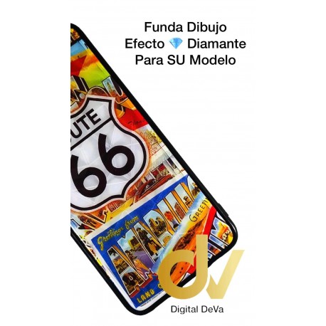 iPhone XS Max Funda Diamond Cut ROUTE 66