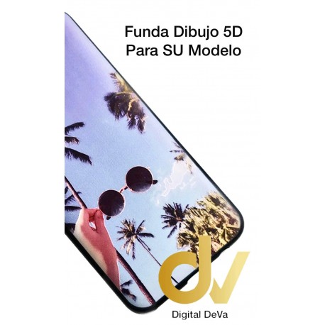 A40 Samsung Funda Dibujo 5D Palmeras