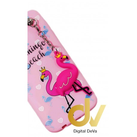  iPhone X / XS Funda Dibujo Con Colgante Flamingo Beach