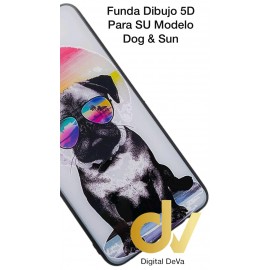 iPhone X / XS Funda Dibujo 5D Dog & Sun