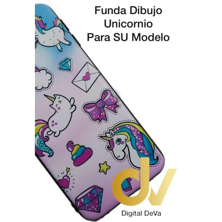 iPhone X / XS Funda Dibujo 5D Unicornios