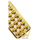 iPhone 7G / 8G Funda Corazones Cromados Dorado