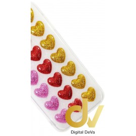 iPhone 7 Plus / 8 Plus Funda Corazones Brilli Colores
