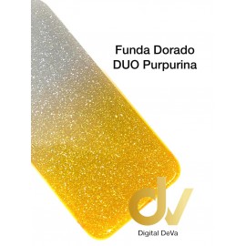 iPhone 12 Mini 5.4 Funda Duo Purpurina Dorado