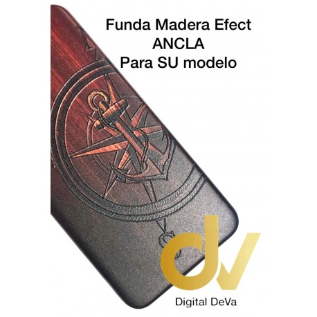 P20 Huawei Funda Madera Efect Ancla