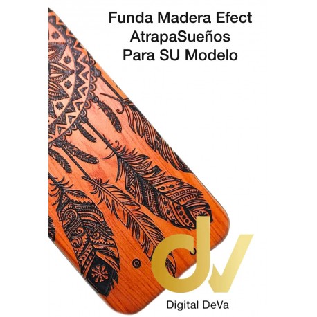 P20 Lite Huawei Funda Madera Efect ATRAPA SUEÑOS