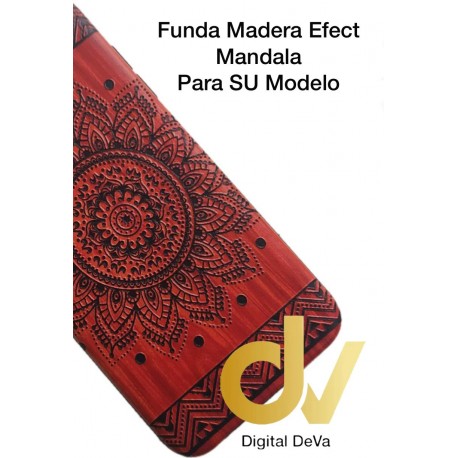 P20 Lite Huawei Funda Madera Efect Mandala