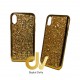 iPhone X / XS Funda Glitter Brilli Brilli Dorado