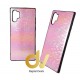 Note 10 Samsung Funda Brilli Tornasoles Rosa Palo