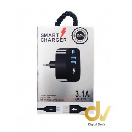 Cargador Smart Pack 3.1A Para Micro V