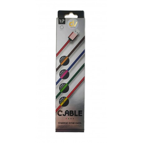Cable Datos 2A Touch Color Rosa Para Android