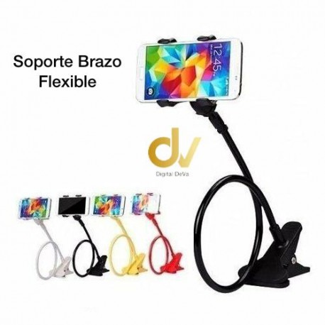 Soporte Brazo Flexible Pinza Amarillo