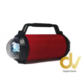 Altavoz Bluetooth Disco LED TG-115 Rojo