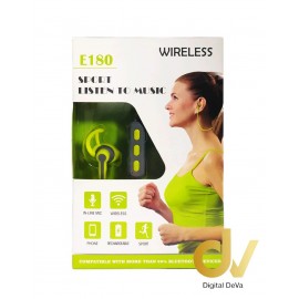 Auricular Bluetooth Sports Edition E180 Verde