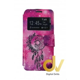  iPhone X / XS Funda Libro Dibujo Atrapa Sueños Rosa