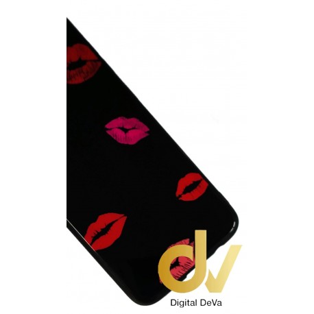 iPhone X / XS Funda Dibujo Con Vidrio Templado Lips