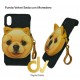 iPhone X / XS Funda Velvet Seda con Monedero Perro