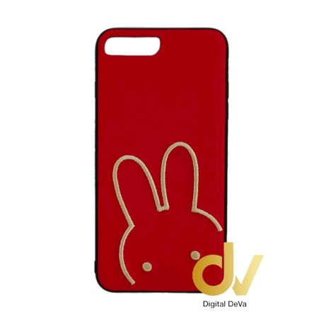 iPhone 7 Plus / 8 Plus Funda Tejido A Mano Conejo Rojo