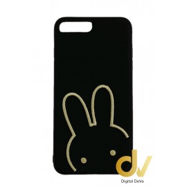 iPhone 7 Plus / 8 Plus Funda Tejido A Mano Conejo Negro