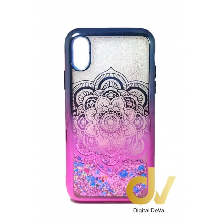 iPhone X / XS Funda Brilli Purpurina Mandala