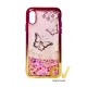 iPhone X / XS Funda Brilli Purpurina Mariposas
