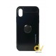 iPhone X / XS Funda Iman Y Soporte Negro