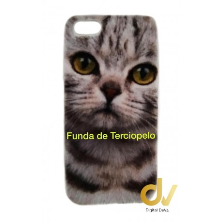 iPhone 6 Plus Funda Terciopelo Gato