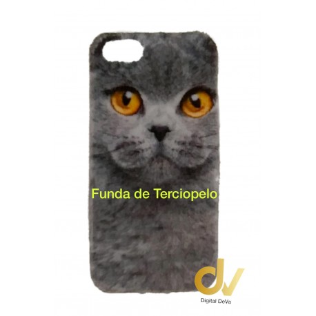 iPhone 6 Plus Funda Terciopelo Gato