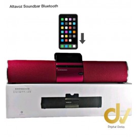 Altavoz Soundbar Bluetooth Rojo