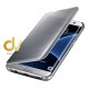 A90 5G Samsung Funda Flip Case Espejo PLATA
