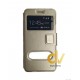 P20 Huawei Funda Libro 2 Ventanas Dorado