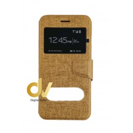 iPhone 7 Plus / 8 Plus Funda Libro 2 Ventanas Dorado