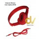 Cascos Stereo Con Cable AF06 Rojo