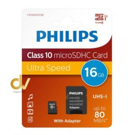 Memoria SD 16GB Clase 10 Phillips