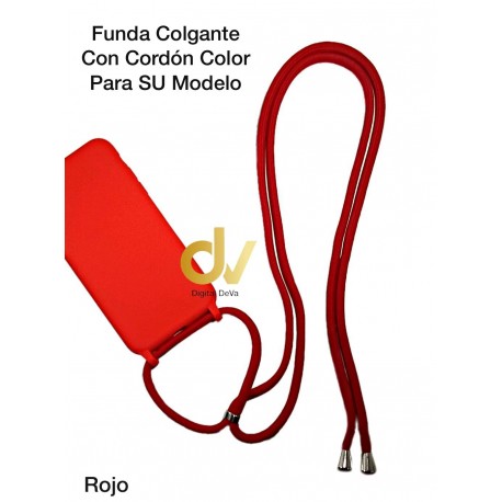 iPhone XR Funda Colgante Con Cordón De Color Rojo