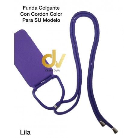 iPhone XR Funda Colgante Con Cordón De Color Lila