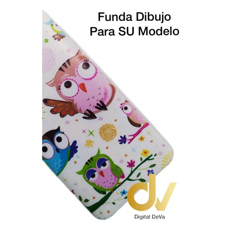 J4 2018 Samsung Funda Dibujo 3D Buhos