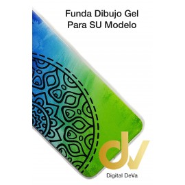 PocoFone F1 Xiaomi Funda Dibujo 5D Mandala Azul