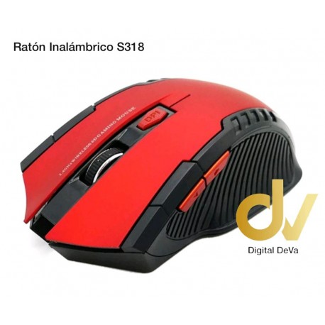 Ratón Óptico Inalambrico S318 Rojo